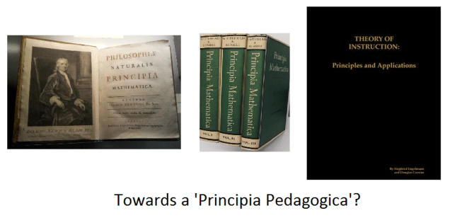 Towards a 'Principia Pedagogica'?